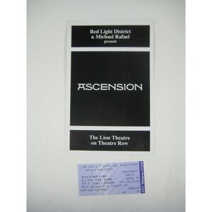 Ascension Show Program Lion Theatre Stephen Hope Lucy McMichael Ruckdashel